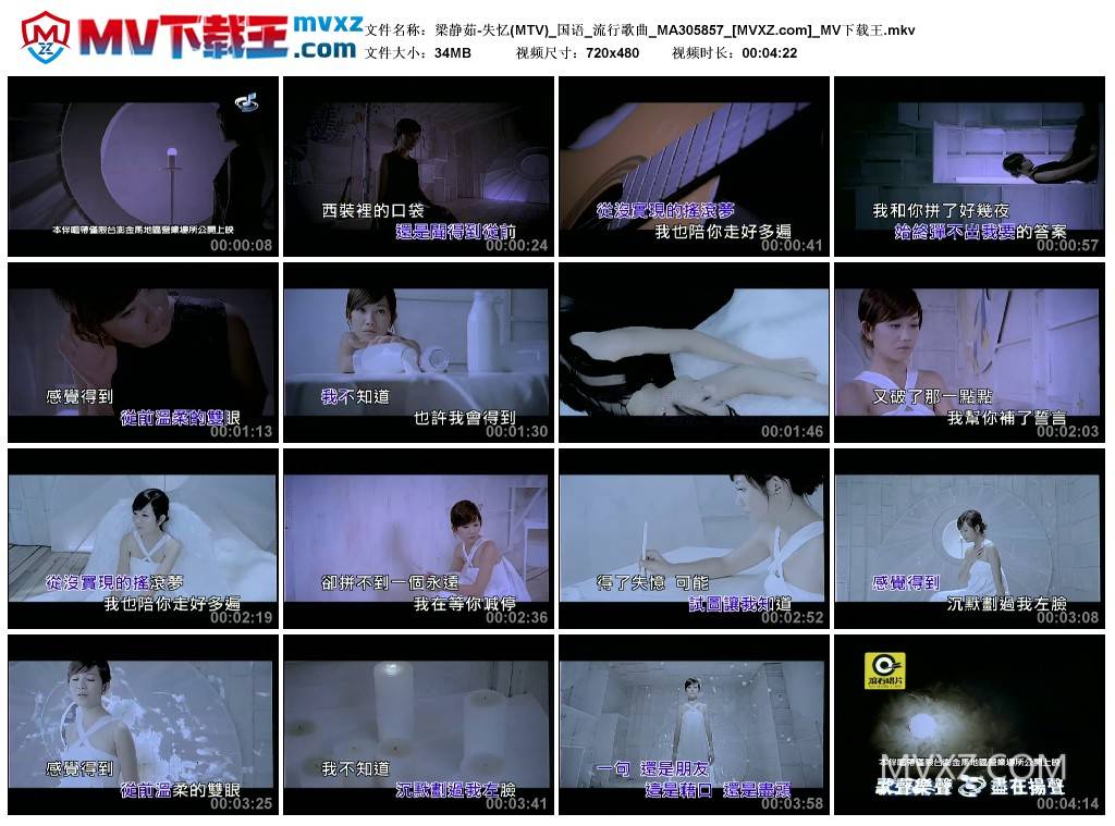 梁静茹-失忆(MTV)_国语_流行歌曲_MA305857